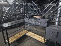 Мангал с крышей