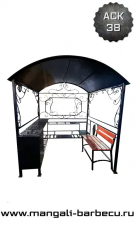 Мангал с крышей "Медея S люкс"