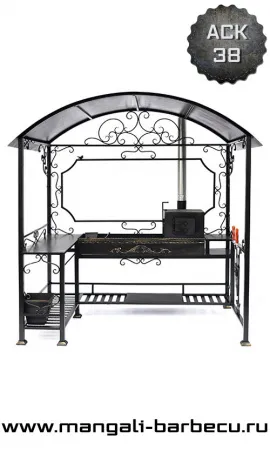 Мангал с крышей и печкой Медея Мангал с крышей и печкой Медея