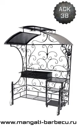 Мангал с крышей "Соловей" Мангал с крышей "Соловей"