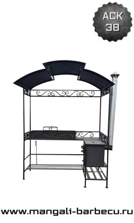 Мангал с крышей
