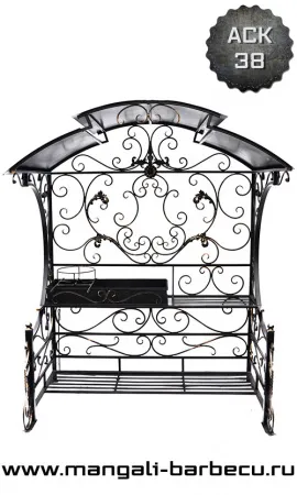 Мангал с крышей "Москва" Мангал с крышей "Москва"