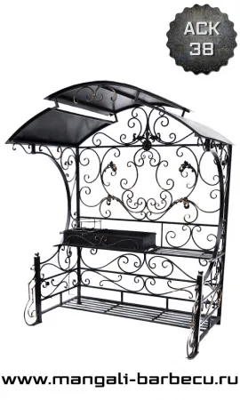 Мангал с крышей "Москва" Мангал с крышей "Москва"