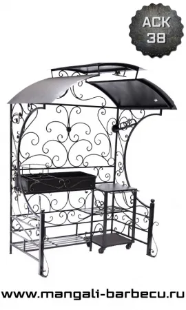 Мангал с крышей "Соловей" Мангал с крышей "Соловей"