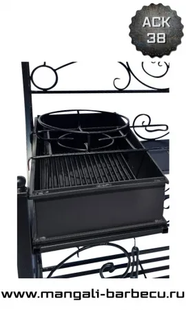 Угловой мангал с крышей Мангал с крышей