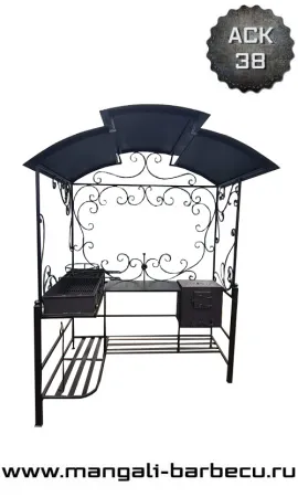 Мангал с крышей