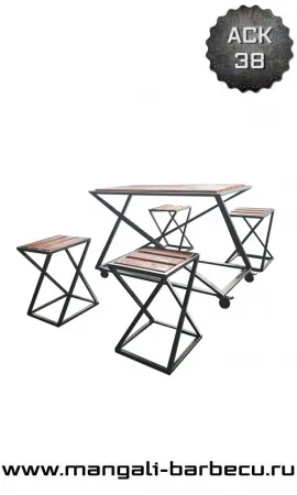 Cтол и табуретки Z (стулья)