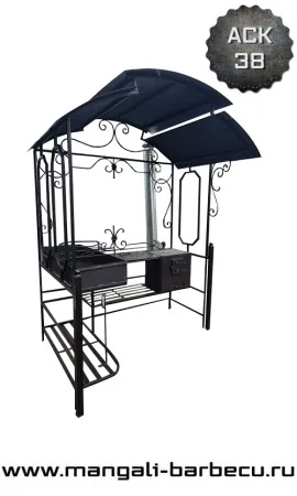 Мангал с крышей