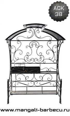 Мангал с крышей "Подмосковье"