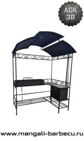 Мангал с крышей