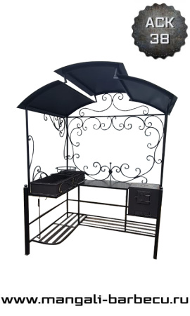 Мангал с крышей