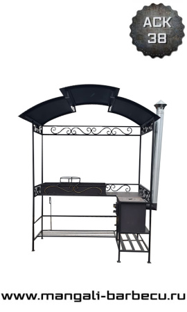 Мангал с крышей