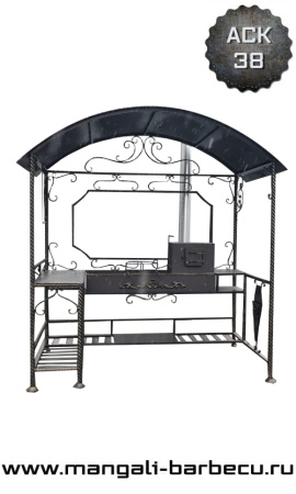 Мангал с крышей