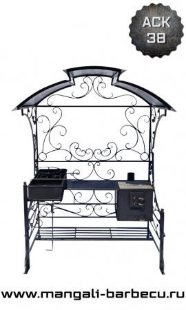 Мангал с крышей