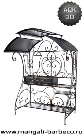 Мангал с крышей "Удачный"