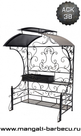 Мангал с крышей "Подмосковье"