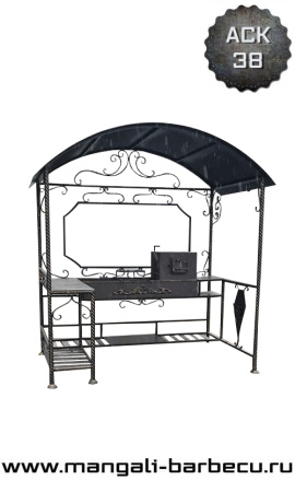 Мангал с крышей