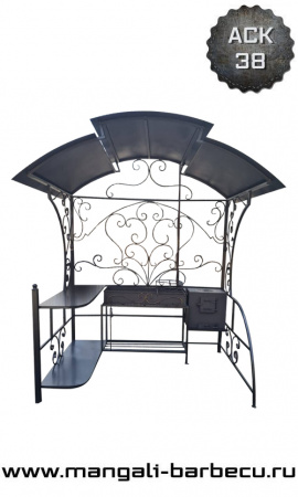 Мангал с крышей