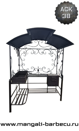 Мангал с крышей