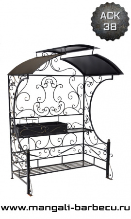 Мангал с крышей "Подмосковье"