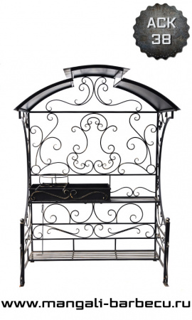 Мангал с крышей "Подмосковье"