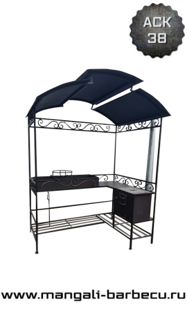 Мангал с крышей