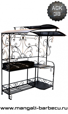 Мангал с крышей "Лидер ПРО"